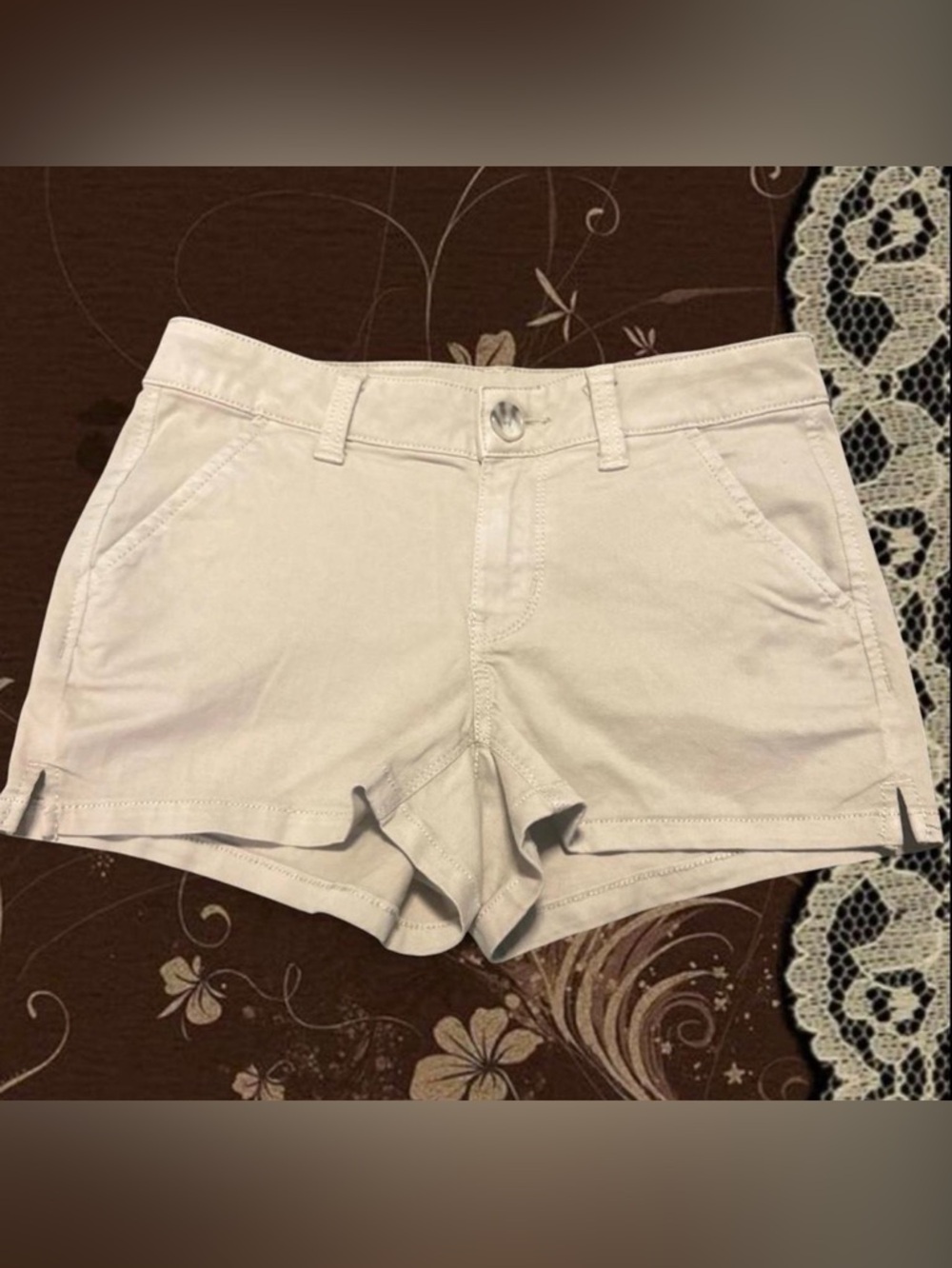 Adorable Lowrise Tan 2000s SO Mini Shorts <33
